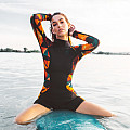 Damen Neopren Short Kaiwai ORANGE Langarm