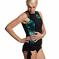 Damen-Neopren-Badeanzug Kaiwai BLUE PANTY ärmellos
