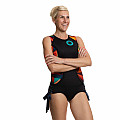 Damen-Neopren-Badeanzug Kaiwai ORANGE PANTY ärmellos