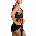 Damen-Neopren-Badeanzug Kaiwai ORANGE PANTY ärmellos