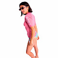Damen-Lycra-Shirt Roxy HEARTED ROSE , kurzärmelig