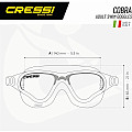 Cressi COBRA XP Schwimmbrille - Blau