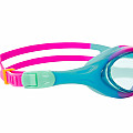 Zoggs SUPER SEAL Junior Schwimmbrille mit blauen Gläsern - rosa/blau