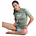 Damen-Lycra-T-Shirt Roxy, ölgrün, Kurzarm