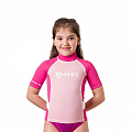 Mädchen Rashguard shirt Mares RASHGUARD JUNIOR, kurze Ärmel - S (9/10 Jahre)