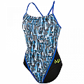 Mädchen-Badeanzug Michael Phelps CITY LADY RACING BACK - Ausverkauf - 16 Jahre (176 cm) DE28