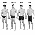 Herren Badeanzug Michael Phelps FELLS - DE3 XS/S