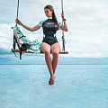 Damen-Shirt Mares RASHGUARD LOOSE FIT SHE DIVES, kurzärmelig