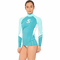 Rashguard Scubapro T-FLEX CARIBBEAN UPF80, lange Ärmeln - Damen