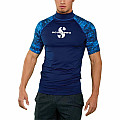 Herren-Lycra-Shirt Scubapro RASHGUARD AEGEAN UPF50, kurzärmelig