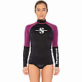 Rashguard Scubapro RASHGUARD JEWEL UPF50, lange Ärmeln - Damen