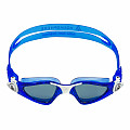 Schwimmbrille Aqua Sphere KAYENNE JUNIOR dunkles Visier Baby - Blau/Weiss