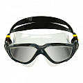 Schwimmbrille Aqua Sphere VISTA Glas Spiegel schwarz/grau