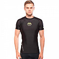 Herren Lycra T-Shirt Aqua Marina SCENE schwarz, kurze Ärmel - M