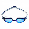 Aqua Sphere FASTLANE Schwimmbrille aus Titan. Spiegelglas blau