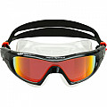 Schwimmbrille Aqua Sphere VISTA PRO titan Glas Spiegel orange