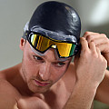 Schwimmbrille Aqua Sphere VISTA PRO titan Glas Spiegel orange