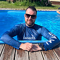 Herren-Lycra-Shirt Agama BLUE MAN, langärmelig
