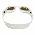 Schwimmbrille Aqua Sphere KAIMAN EXO -polarisierte Gläser braun - weiß/orange