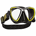 Maske Scubapro SYNERGY MINI mit Komfortband, schwarzes-Silikon