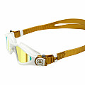 Schwimmbrille Aqua Sphere KAYENNE SMALL Titan. goldenes Spiegelglas - Weißes/Gold