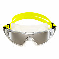 Schwimmbrille Aqua Sphere VISTA PRO SILVER MIRROR silberne Spiegelgläser - transp./gelb