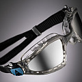 Schwimmbrille Aqua Sphere KAYENNE PRO Titan. silberne Spiegelgläser - transp./grau