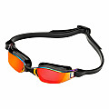 Titan-Schwimmbrille Aqua Sphere XCEED RED gespiegelt. Linse - Schwarz