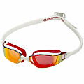 Titan-Schwimmbrille Aqua Sphere XCEED RED gespiegelt. Linse - Schwarz