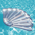 Aufblasbare Luftmatratze BESTWAY 43414 „IRIDESCENT SHELL“, 185 x 114 cm, perlmuttfarben