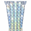 Aufblasbare Luftmatratze BESTWAY 43413 „IRIDESCENT MERMAID TAIL“, 193 x 101 cm, perlmuttfarben