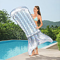 Aufblasbare Luftmatratze BESTWAY 43413 „IRIDESCENT MERMAID TAIL“, 193 x 101 cm, perlmuttfarben