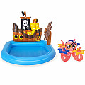 Aufblasbarer Pool Bestway 52211 SHIPS AHOY 140 x 130 x 104 cm