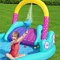 Aufblasbarer Pool Bestway 53097 MAGICAL UNICORN CARRIAGE 274 x 198 x 137 cm