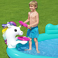 Aufblasbarer Pool Bestway 53097 MAGICAL UNICORN CARRIAGE 274 x 198 x 137 cm