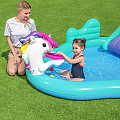 Aufblasbarer Pool Bestway 53097 MAGICAL UNICORN CARRIAGE 274 x 198 x 137 cm