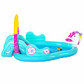 Aufblasbarer Pool Bestway 53097 MAGICAL UNICORN CARRIAGE 274 x 198 x 137 cm