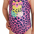 Bademode für Mädchen Zoggs CROSSBACK KIDS GIRLS KITTEN SAFARI